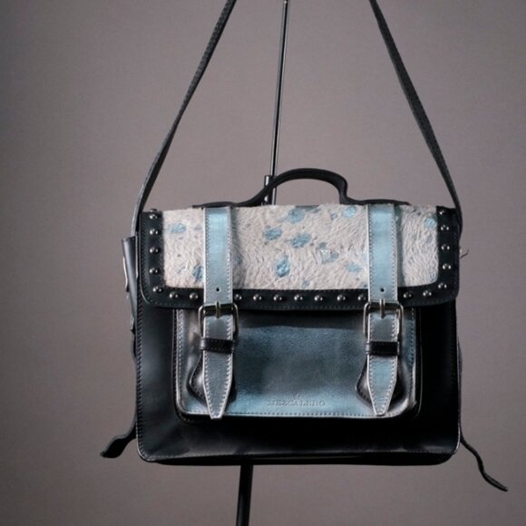 Mezcalero Silver/Cowhide Leather Crossbody Bag - Picture 2 of 7